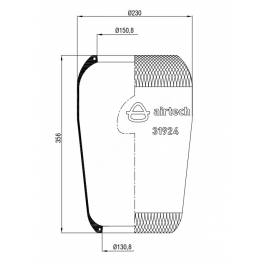 Пневморессора чулок 1924N1